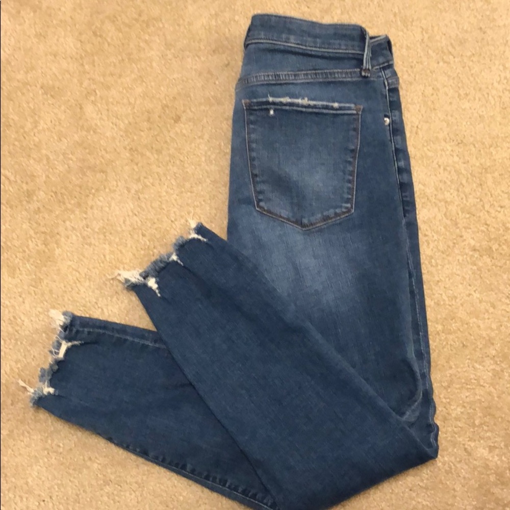 Abercrombie high rise ankle jeans